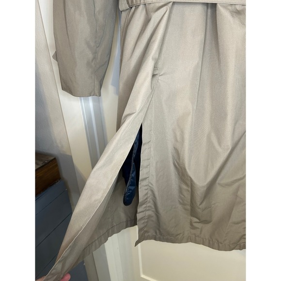 Christian Dior Monsieur Belted Trench Coat Tan Thinsulate Lined 40R Mens Vintage - Picture 12 of 16